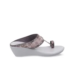 Mochi Embellished One Toe Wedge Heels image 2