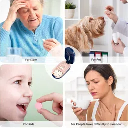 cuant 2-in-1 Portable Pill Cutter Pill Cutter and Storage Box – Portable 2-in-1 Tablet Splitter, Place the Tablet for Cutting Pill Cutter & Storage Box image 5