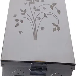 ginoset Locker Boxes Jewellery Boxes Cash Peti. Size - 8 Inch, with Laser Printed Design Safe Locker-picture-24