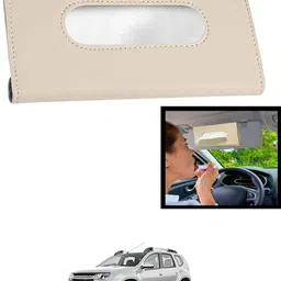 maties Universal Leatherite Rectangle Beige Tissue Box For Car/office/Home-77 Vehicle Tissue Dispenser-picture-28
