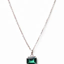 Clara 925 Sterling Silver Rose Gold-plated CZ-studded Pendant With Chain image 2