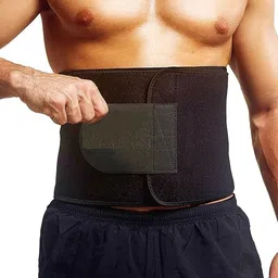 semq Support Belt (Waist & Back Support) - For Men & Women Abdominal Belt (Black) Back / Lumbar Support-picture-21