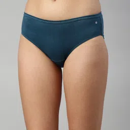 enamor Pack of 3 Antimicrobial, Stain Release Finish CH03 Full-Coverage Mid-Waist Cotton Classic Women Hipster Multicolor Panty image 2