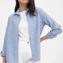 butclub Women Regular Fit Striped Casual Shirt-picture-18