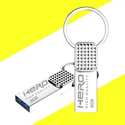 herohighquality pendrive 8 GB Pen Drive Compatible with Mobile, Tablet, Television, Laptop, Desktop Computer, Gaming Console USB 3.0 Metal Case image 2
