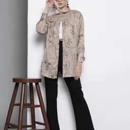 sassafras Women Regular Fit Printed Casual Shirt-picture-20