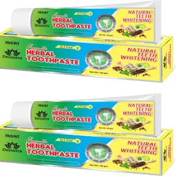 jagat Devsutra Dentist Recommended Ayurvedic HERBAL Mint Flavored Toothpaste Combo Pack Offer - 100% Natural Teeth Whitening Formula, No Fluoride & No Artificial Colours Toothpaste-picture-37