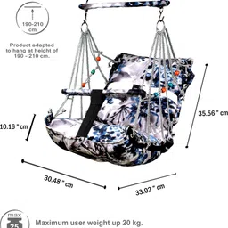 windson craft Cotton swing for Kids children baby chair jhula 1-6 Years Folding & Washable Swings image 4