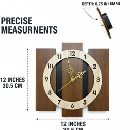 artive decor Analog 30 cm X 30 cm Wall Clock image 4