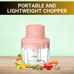 guggu Chopper (Electric Rechargeable Chopper) for Kitchen Vegetable Garlic Onion W153 Electric Vegetable & Fruit Chopper-picture-15
