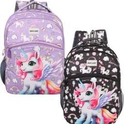 wayland Medium 24 L Backpack Stylish Combo Kids Unicorn Bag Cartoon Printed Girls School Bag-picture-19