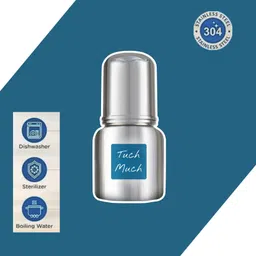 tuch-much Mee Mee Baby Premium Steel Feeding Bottle | - 120 ml-picture-46