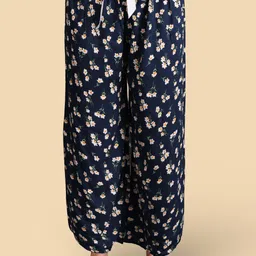 bamboo breeze Women Flared Multicolor Viscose Rayon Trousers-picture-19