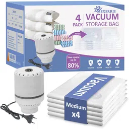 mexerris 4 MEDIUM Vacuum Seal Bags with electric pump Travel Storage Vacuum Bags-picture-16
