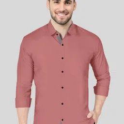 vtexx Men Regular Fit Solid Spread Collar Casual Shirt-picture-29