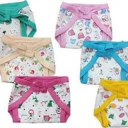 naughty bacha New Born Baby Cotton Hosiery Premium Quality V Shape Nappies, Nadi , Langot Washable Reusable Cotton Diaper Nappy Baby Cozy Wear pack of 6 pcs (Multi, 0-6 Months) NP-27-picture-21