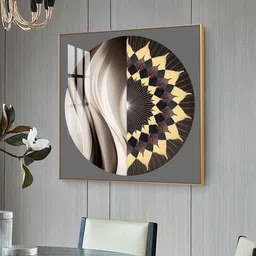 the next decor Dynamic Form Glass Finish Square Wall Art image 2