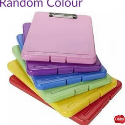 uni5 A4 Clipboard with Storage Case & Pen Slot | Durable Plastic Writing Organizer image 4