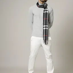 Ravaiyaa - Attitude Is Everything Checkered Men Muffler image 2
