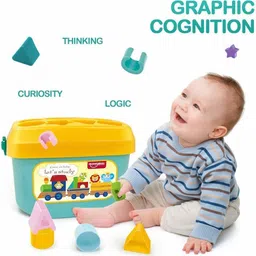 longmire Baby First's Block Shape, Sorter, Colors, ABCD Shape ,Activity Toys For Kids image 4