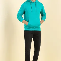 allen solly Men Full Sleeve Solid Sweatshirt image 2