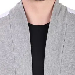 rayware Men Jacket Style Full Sleeve Grey Shrug image 4