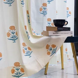 urban space 152 cm (5 ft) Cotton Room Darkening Window Curtain (Pack Of 2)-picture-12