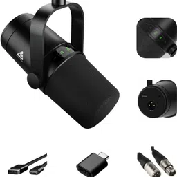 audio array M-C44 XLR/USB Professional Dynamic Podcast Built-in Monitoring Microphone-picture-35