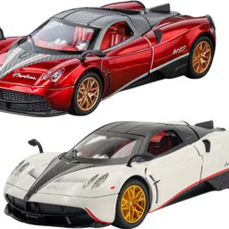 kinegic 1:32 Alloy Collectible Pagani Huayra Dinastia Toy Vehicle Pull Back Die-Cast Car image 5