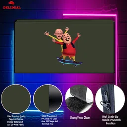 Delideal Padded Cover, Dust Cover, etc. for 49 inch Computer Monitor, TV, LCD Monitor, etc. - ledGreen3149IN image 2