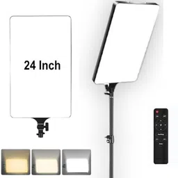 Urban Infotech 24 Inch LED Studio Light with Tripod Stand & Remote for Photography 30 lx Camera LED Light image 1