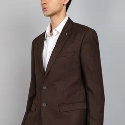 raymond Men Self Design Single Breasted Formal Blazer image 3
