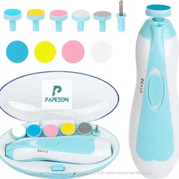 Papezon Clippers Kit File for Kids Safe Electric Baby Nail Trimmer Trimmer 70 minRuntime 5 Length Settings-picture-10
