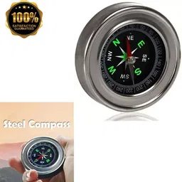 steell Best quality stainless steel Hand compass camping treveling Compass image 4