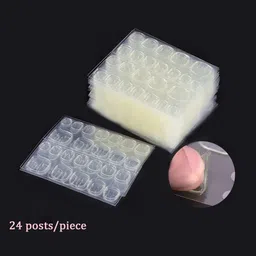 el syco 10 Sheets Waterprof Breathable Jely Double Sided Adhesive Tab Nail Glue 240 PICE-picture-19
