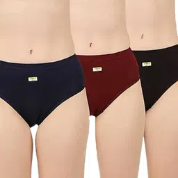 amul comfy Pack of 3 Women Bikini Multicolor Panty-picture-20