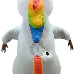 JUMP N PLAY UNICON Inflatable Air Walking Costume (6 to 8 Feet) Elders Halloween Costume image 2