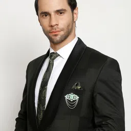 Hashburys Green & Gold Vintage Chain Brooch image 5