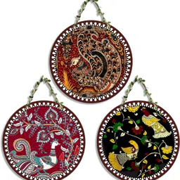jhoomar bazaar Wall Hanging set of three decorative mandalas Pack of 3-picture-33