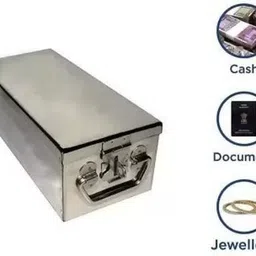 crevita Locker Boxes, Jewellery Boxes, Cash Peti - 10 Inch Cash Box image 2