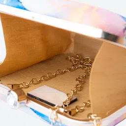 DressBerry Printed Box Clutch image 5