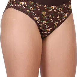 clovin Pack of 6 Women Hipster Black, Red, Brown Panty image 3