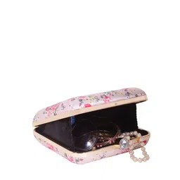 Swisni Pink & Grey Printed Box Clutch image 5