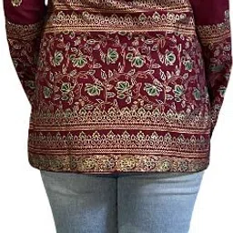 new rjp craft Women Printed Viscose Rayon Straight Kurta image 3