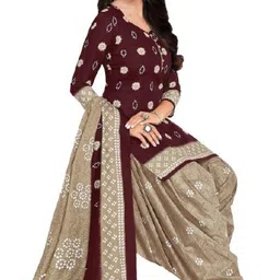 vijay deep silk mill Unstitched Crepe Salwar Suit Material Printed-picture-17