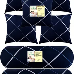 actos 5 Cushion 2 bolster Microfibre Geometric Bolster Pack of 7-picture-12