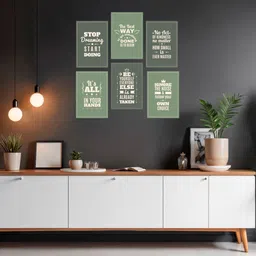 decoozy Motivational Quote Poster | Home Office Café Gym Bedroom | Student Success & Workout Decor 12 x 18 Inch Pack of 6 Paper Print image 4