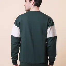 silvanus Men Full Sleeve Color Block Sweatshirt image 2