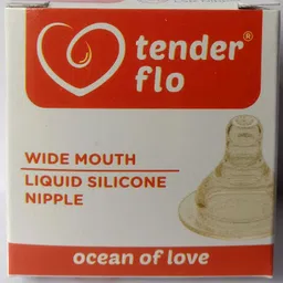 bonne TENDER FLO WIDE MOUTH LIQUID SILICON New Born Flow Nipple image 3
