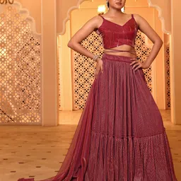 purvaja Digital Print Semi Stitched Lehenga Choli-picture-24